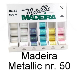 Madeira Metallic nr. 50 næsten usynlig tråd med glans